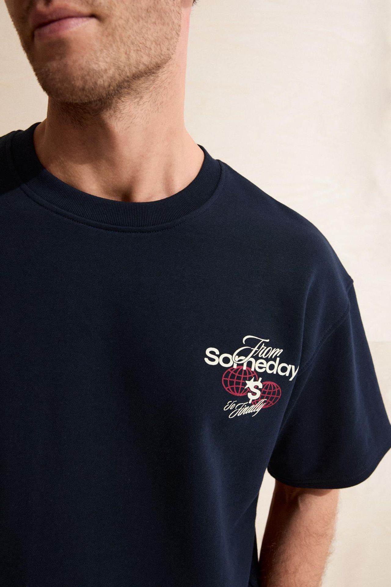 GRIMELANGE Printed Oversized Crew Neck T-Shirt 4