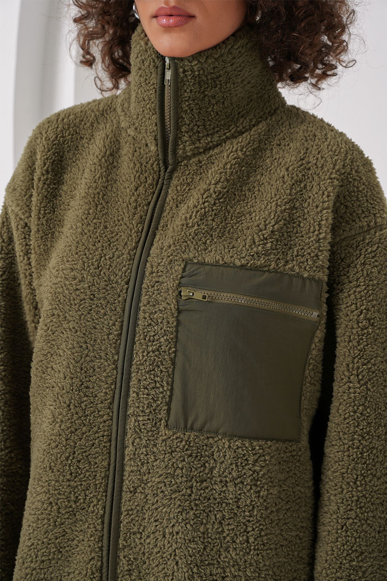 BDART Pocket Detailed Oversized Plush Coat 6