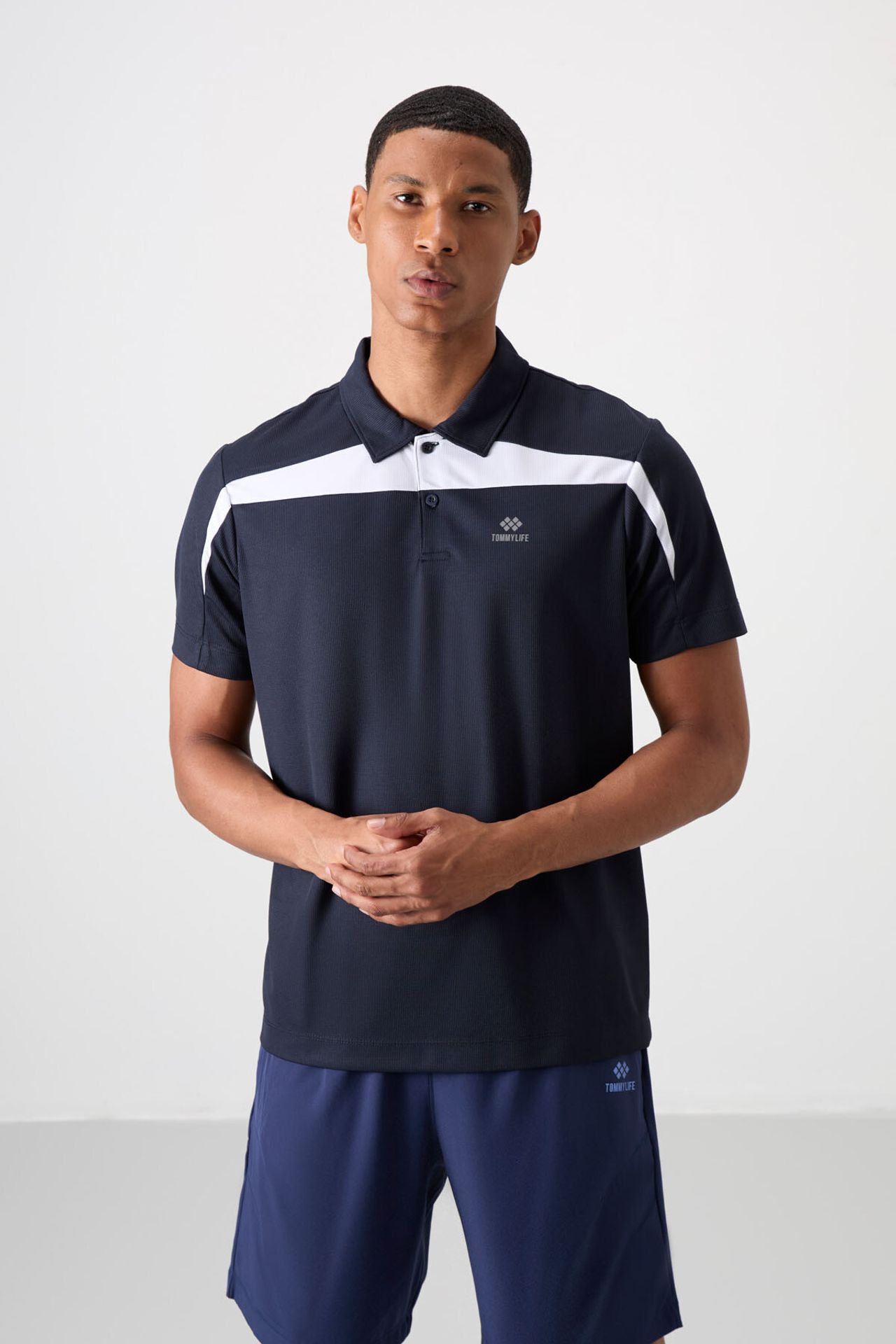 TOMMY Men's Colour-Blocked Polo T-Shirt 1