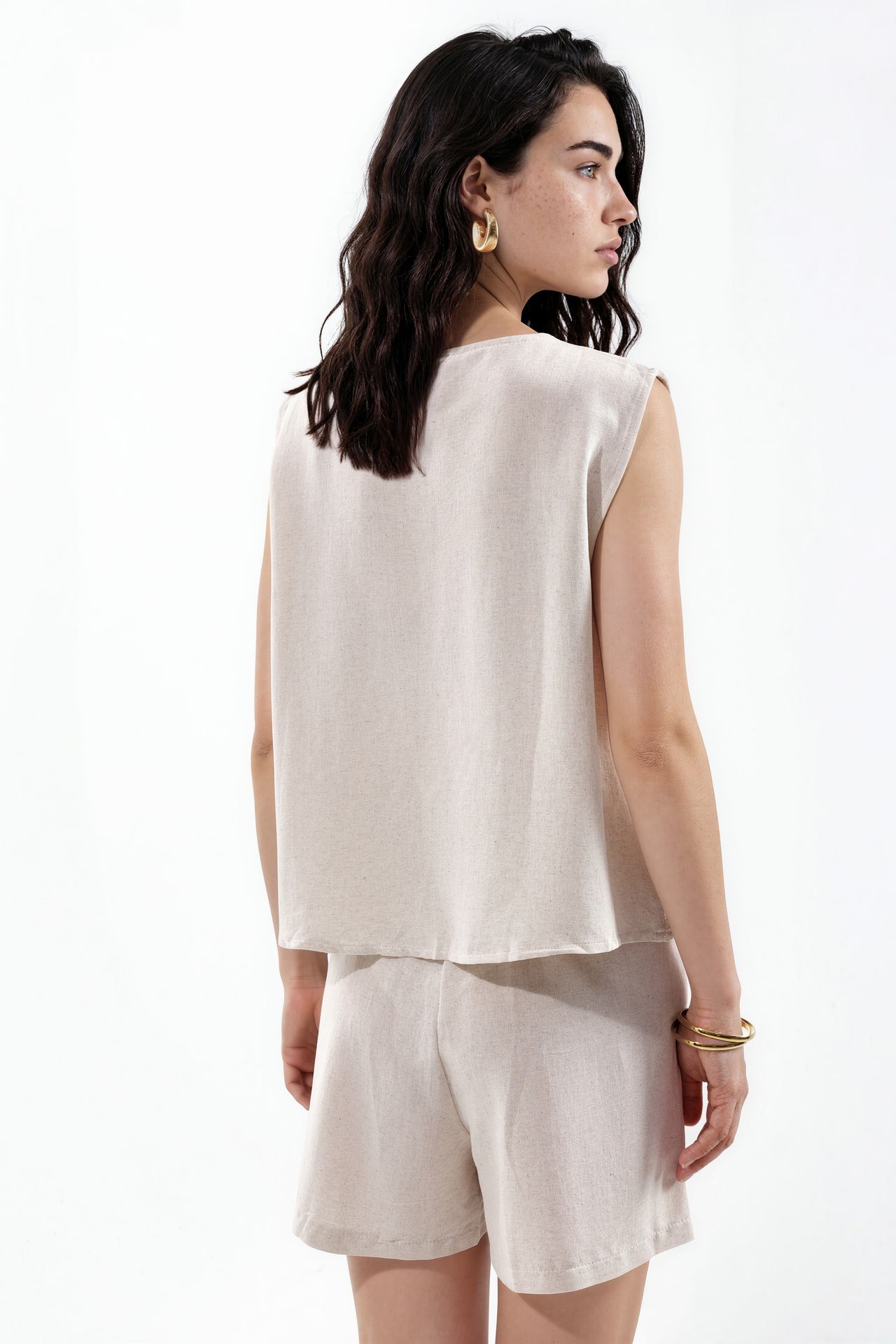 MSN Cotton Linen Viscose Two-Piece Coord 3