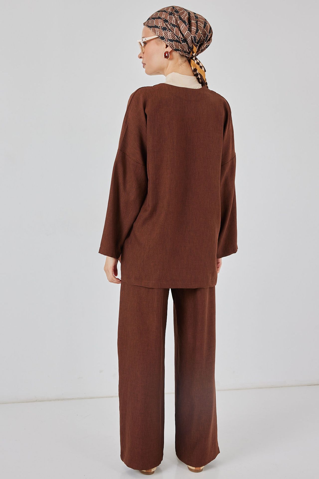 BDART V-Neck Cardigan and Wide Leg Pants Set 6