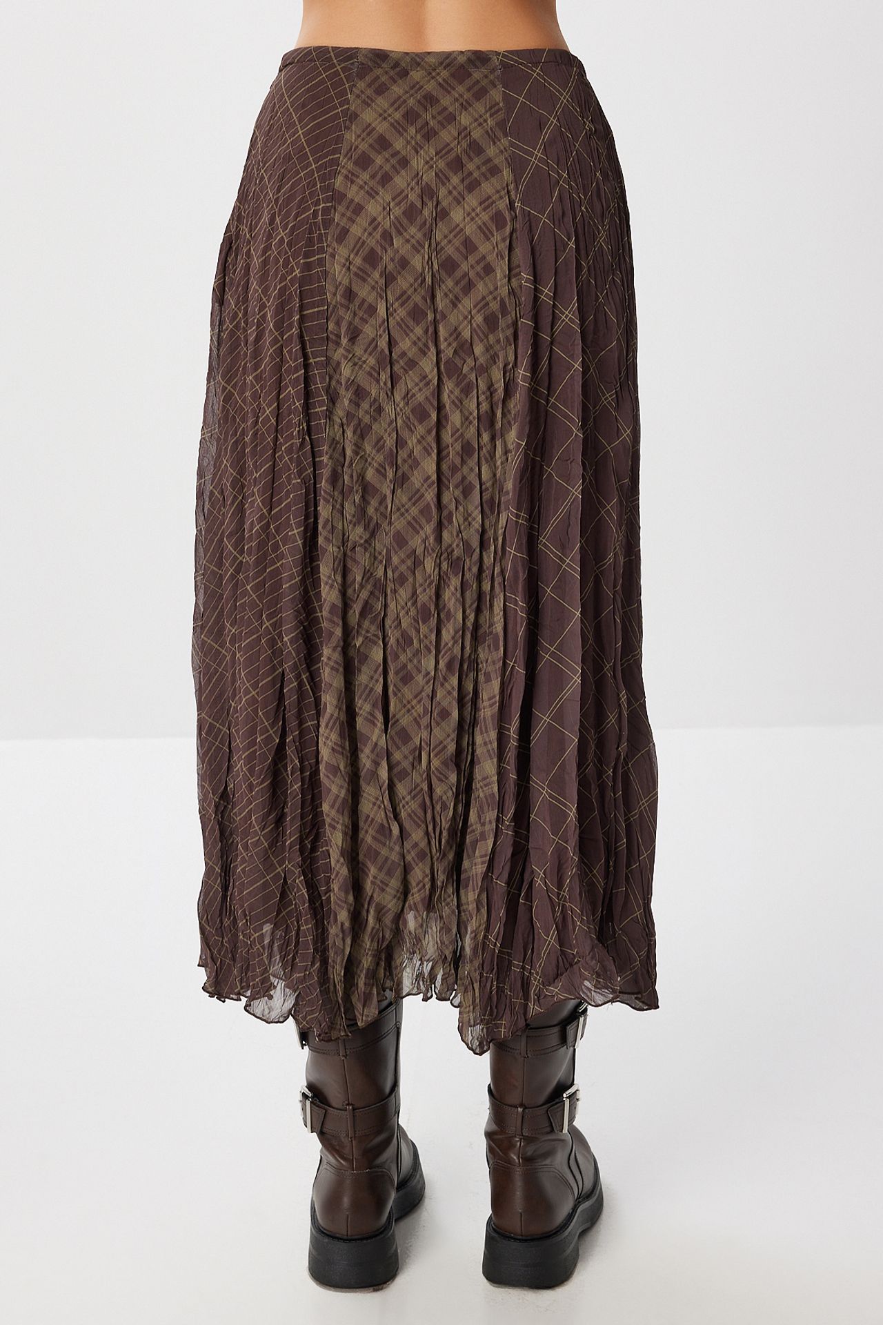 ISTANBUL Ethnic Patterned Ruffled Midi Skirt 5