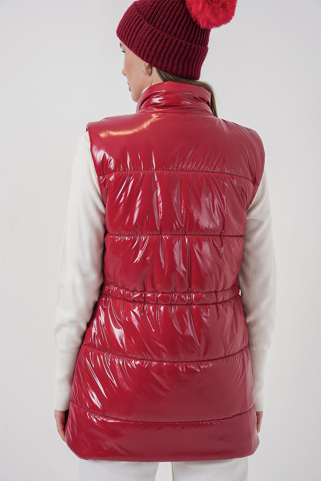 BDART Shiny Zippered Puffer Vest 6