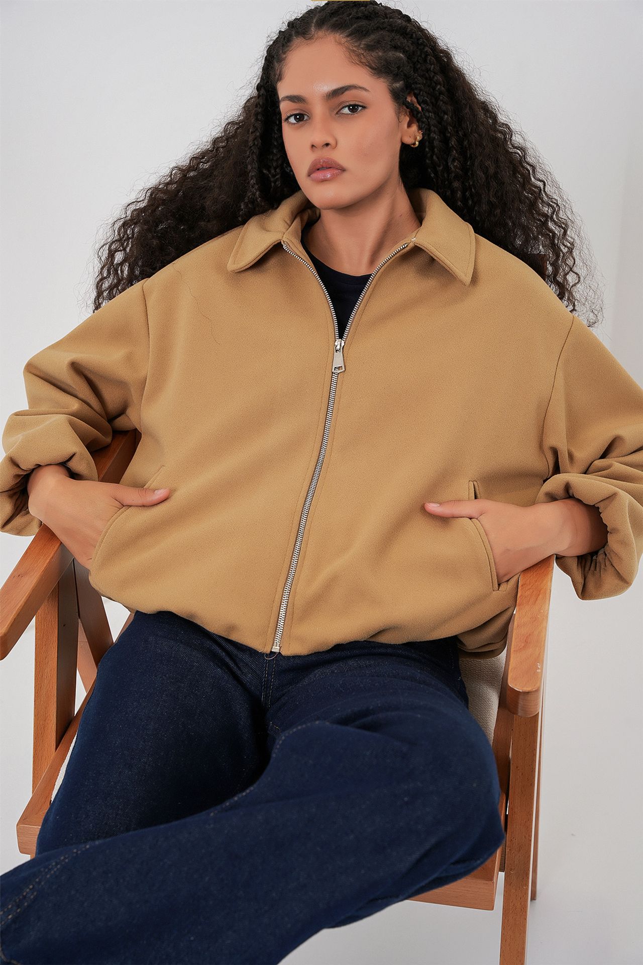 BDART Zippered Bomber Jacket with Pockets