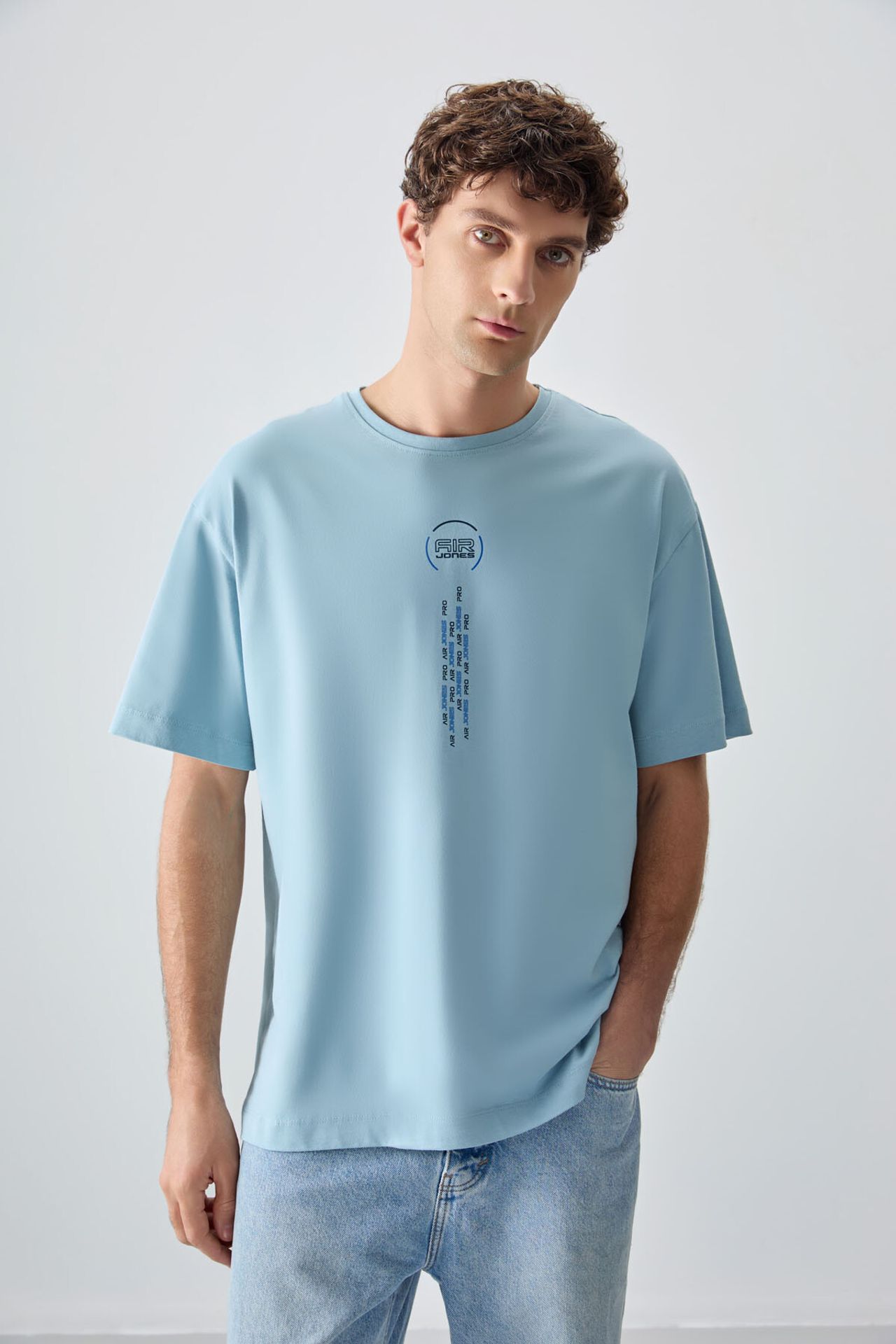 TOMMY Oversized Cotton Text Print Crew Neck T-Shirt 1