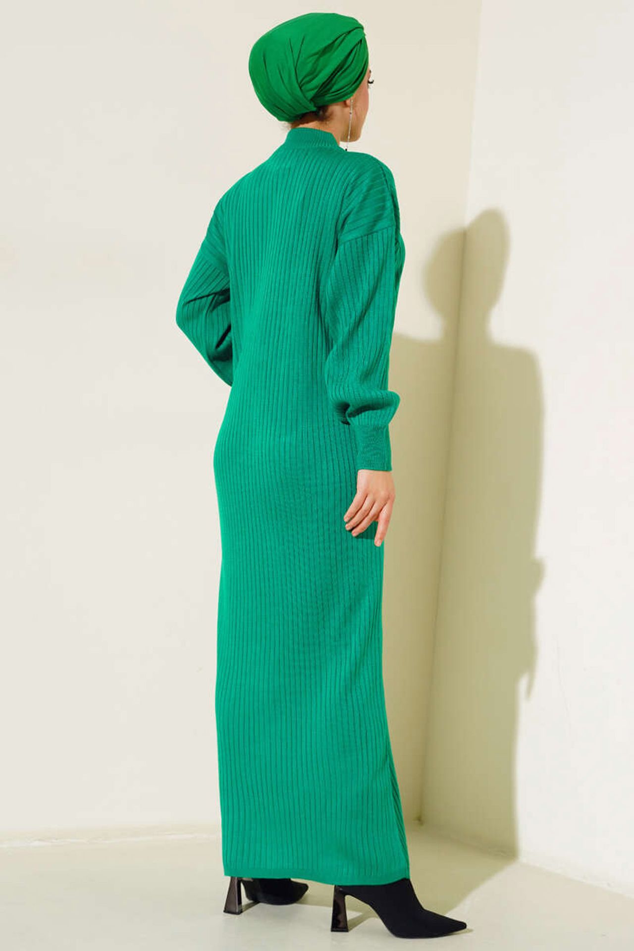 BDART Maxi Turtleneck Ribbed Knit Dress 4