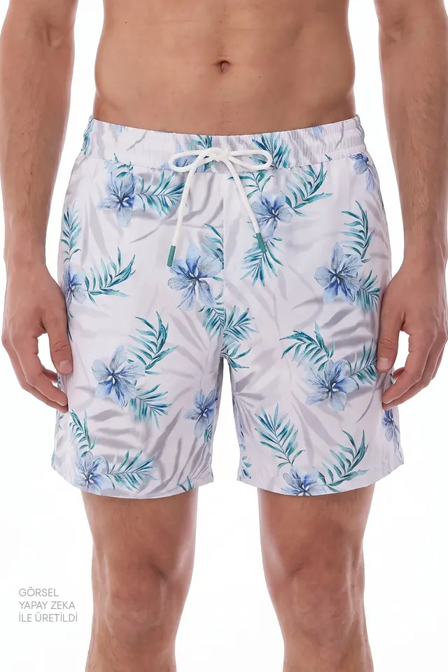 PENTI Men's Floral Swim Shorts