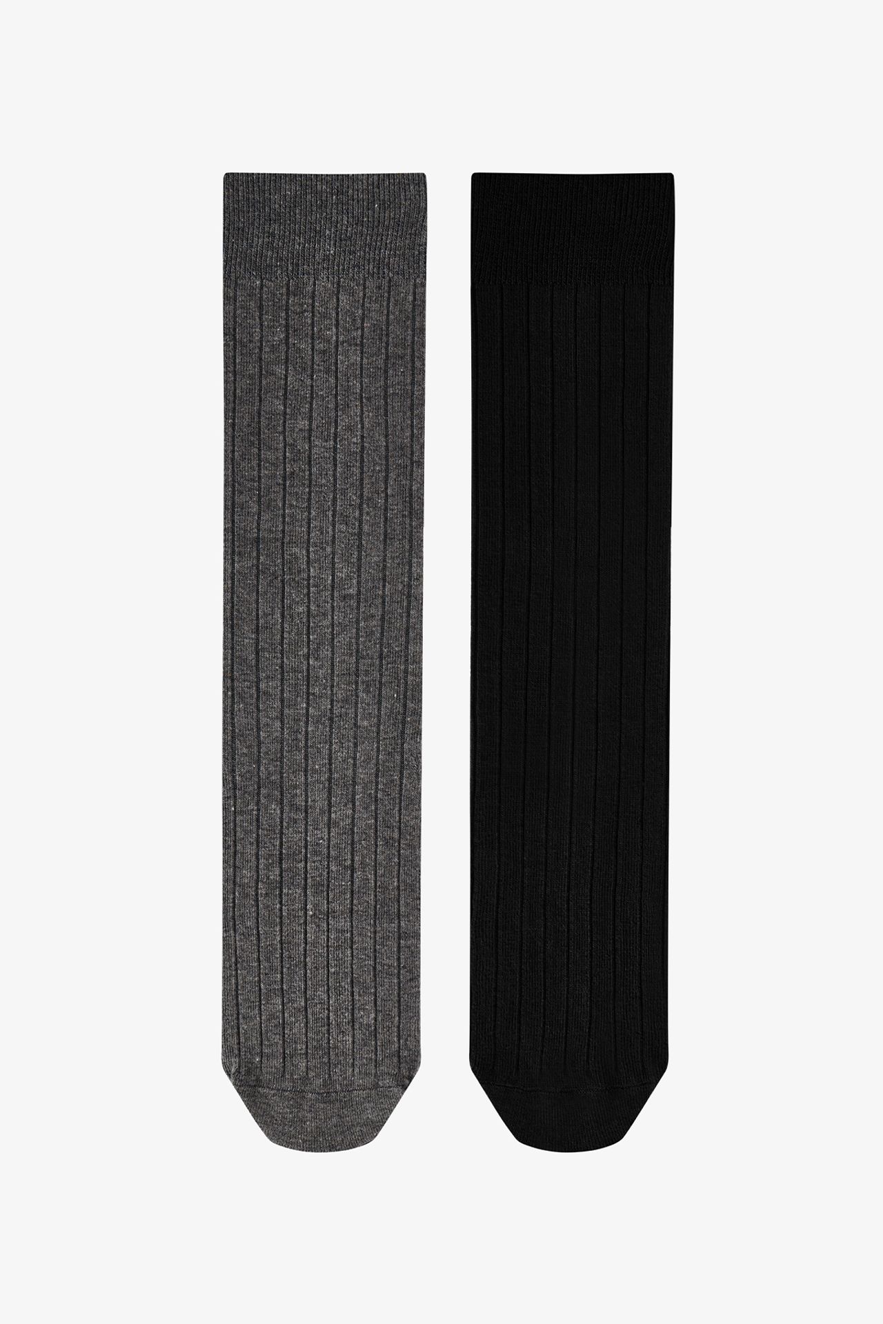 PENTI Cool Ribbed Jacquard 2-Pack Crew Socks 1
