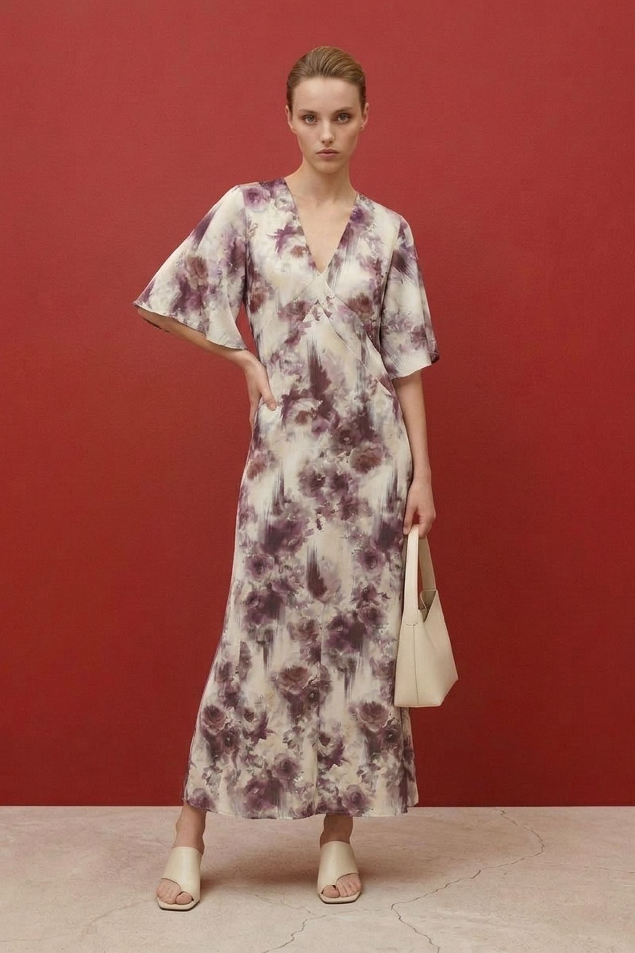 MY FASHION Abstract Print Midi Dress 6