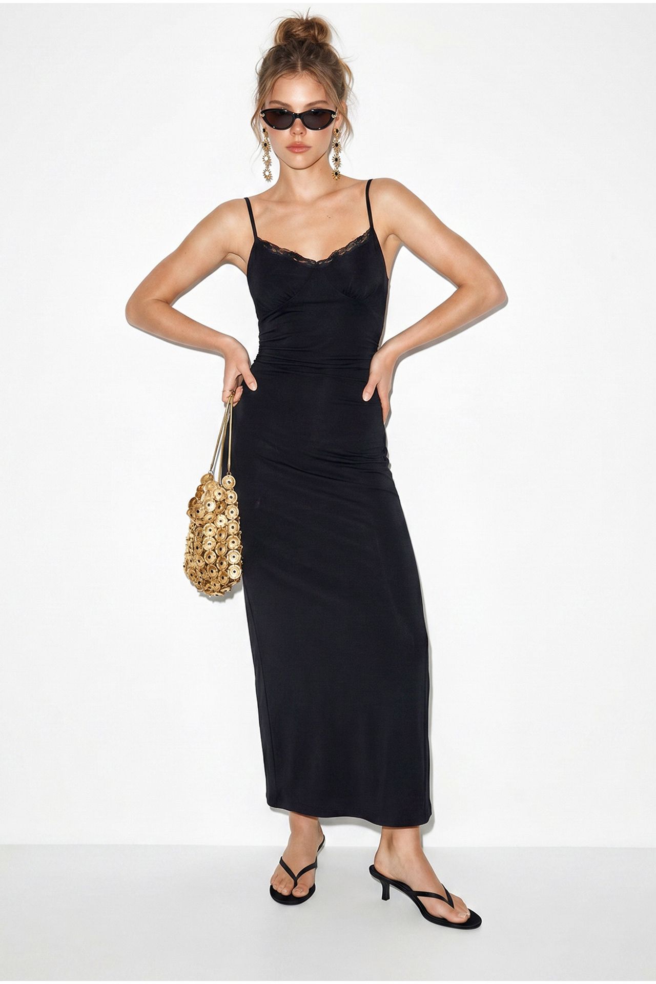 LUCCI Lace Bodycon Maxi Dress 2