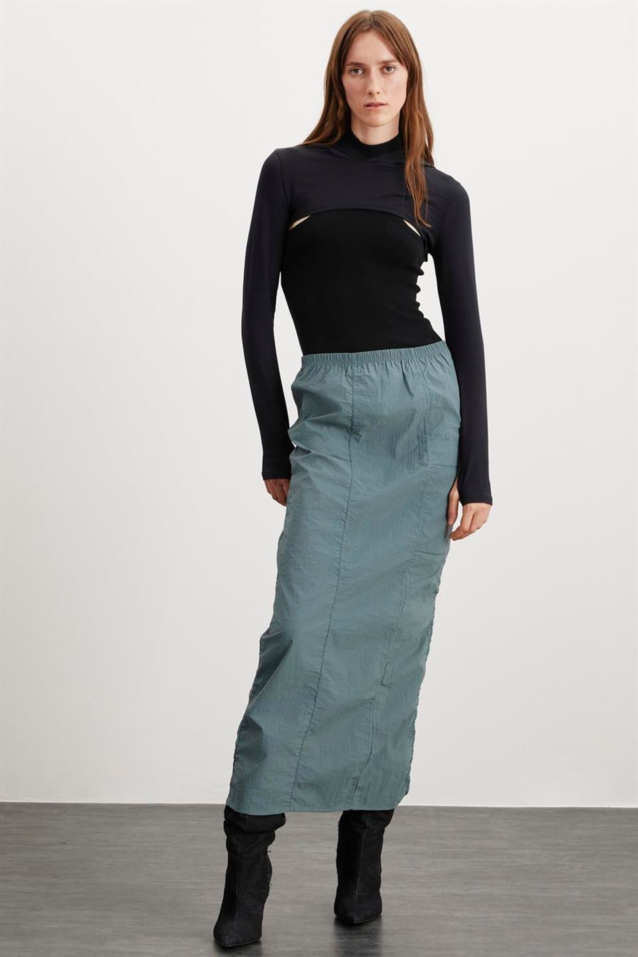 GRIMELANGE Maxi Straight Pencil Skirt 1