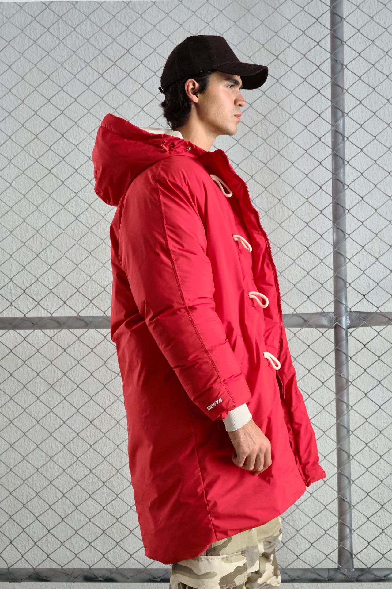 GIESTO Thick Hooded Long Puffe Coat with Pockets 3