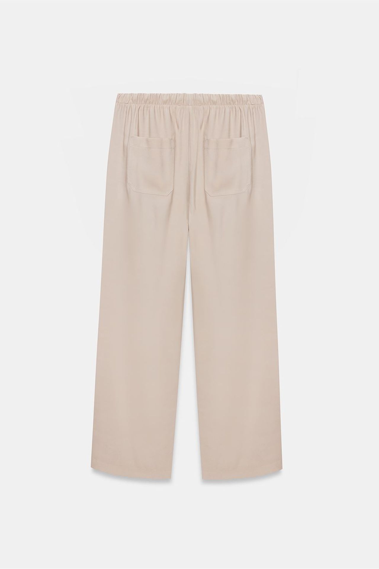 DILVIN Wide-Leg Trousers With Elastic Drawstring Waist 6