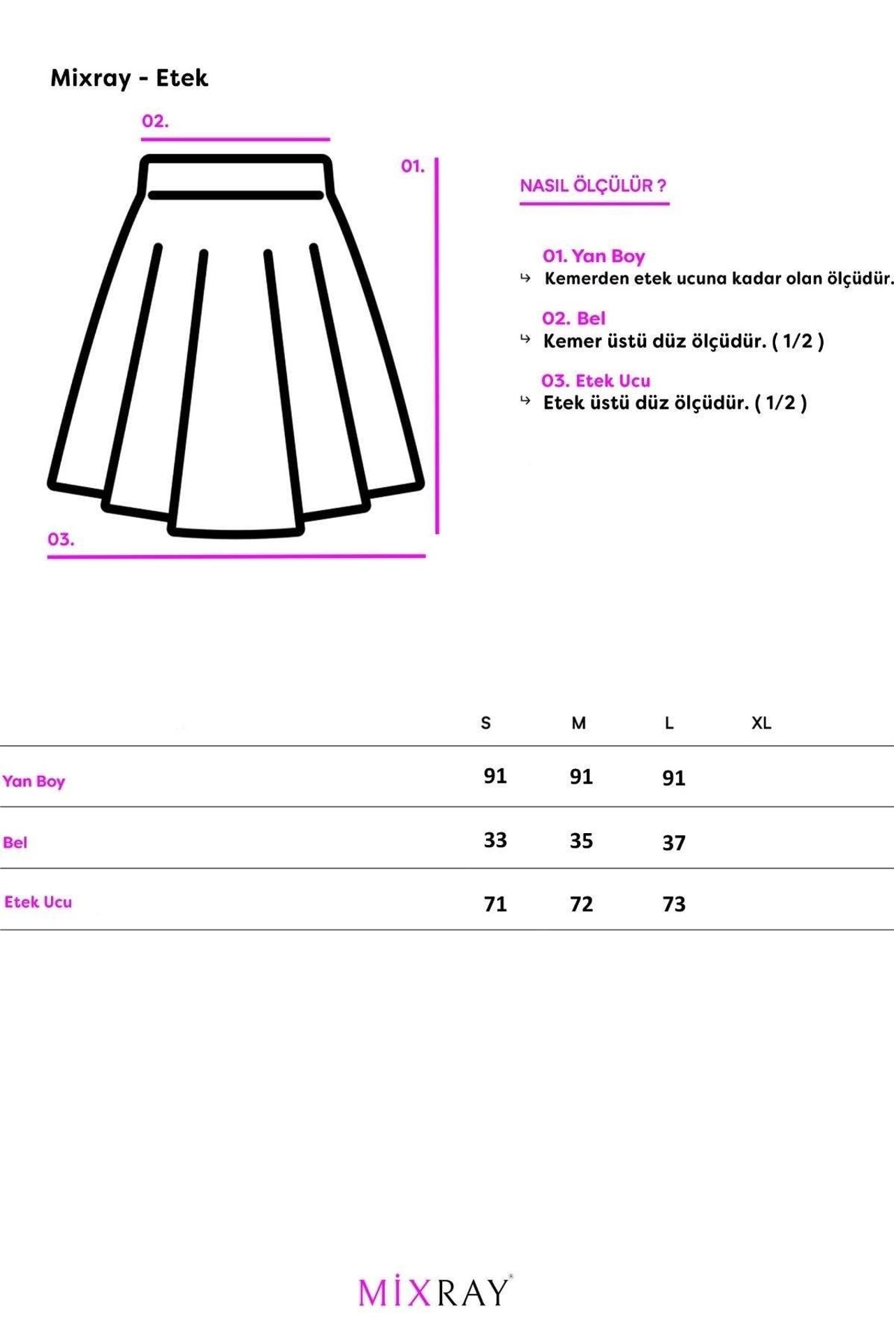 Mixray High-Waisted Lined Long Skirt