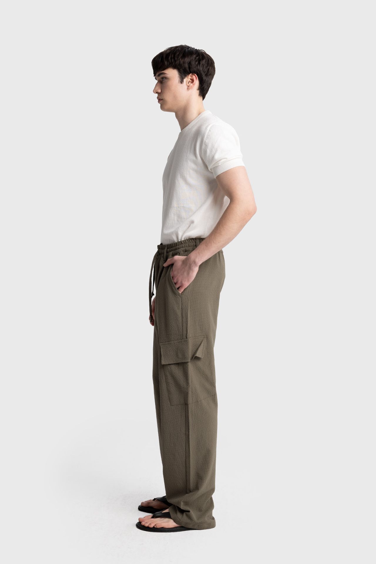 GIESTO Men's Cotton Straight-Leg Knit Pants 3