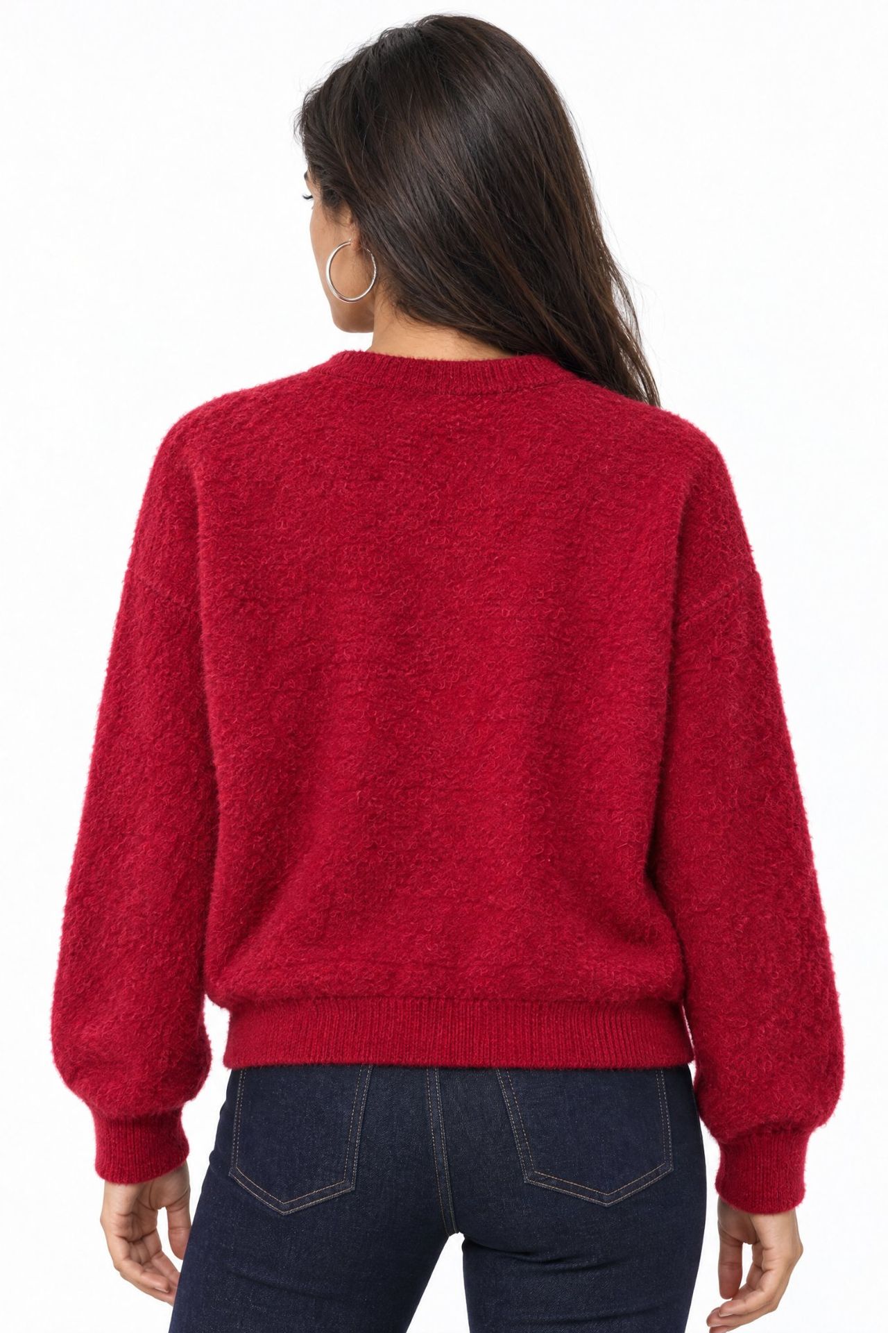 Mixray Oversized Jacquard Button Cardigan 2