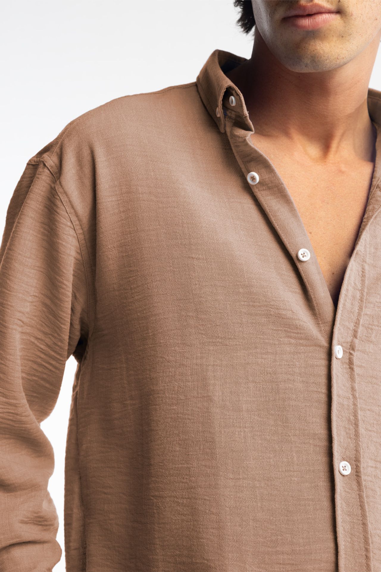 GIESTO Oversized Button-Up Long Sleeve Shirt 3