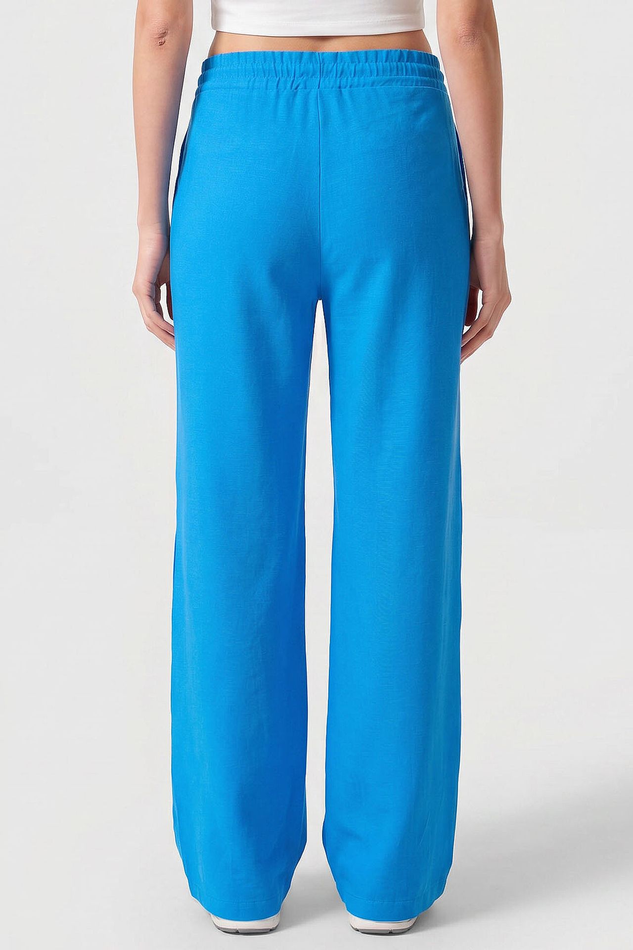 TOMMY Mid Waist Palazzo Pants with Drawstring 5