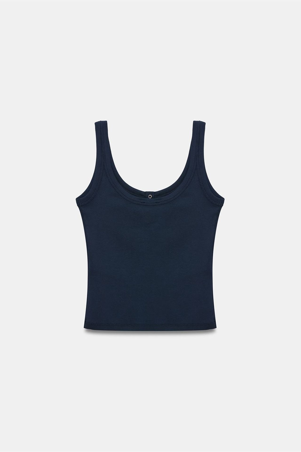 DILVIN Ribbed Crop Cami Blouse 5