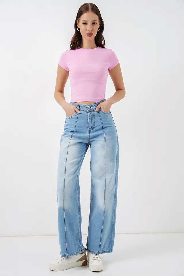 BDART High-Waist Wide-Leg Cotton Jeans