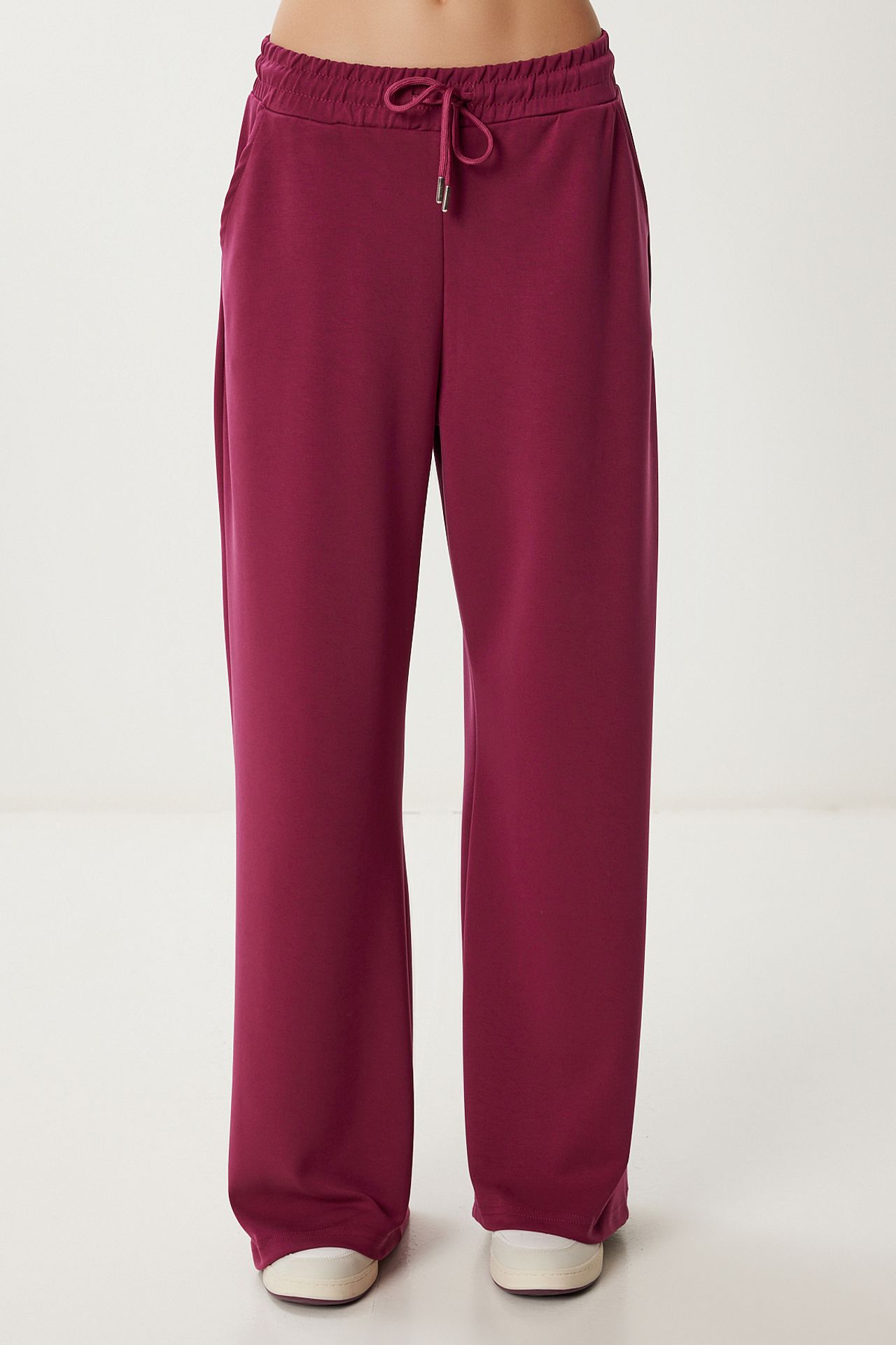 ISTANBUL Wide Leg Drawstring Waist Sweatpants 4