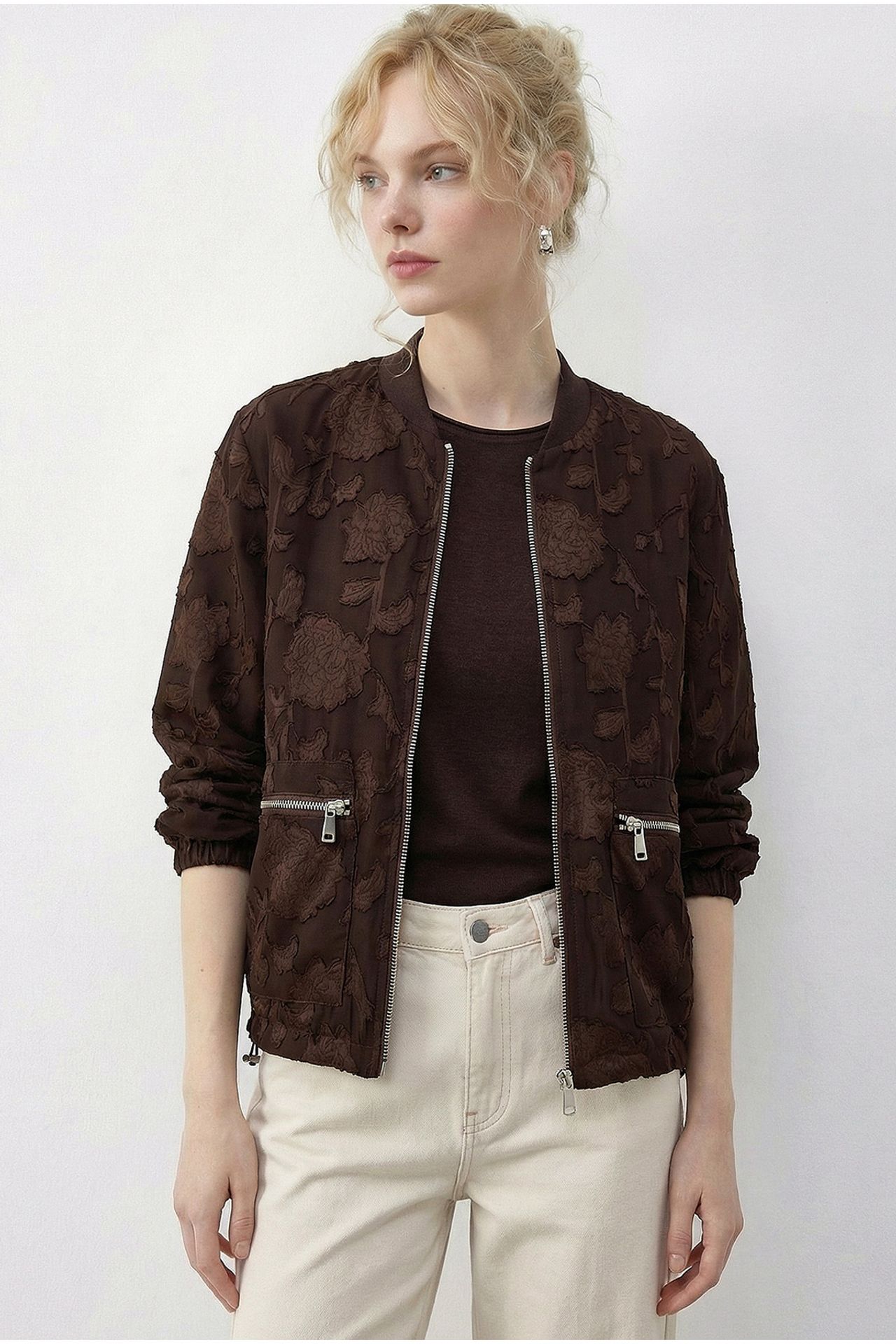 LUCCI Floral Oversized Bomber Jacket 2