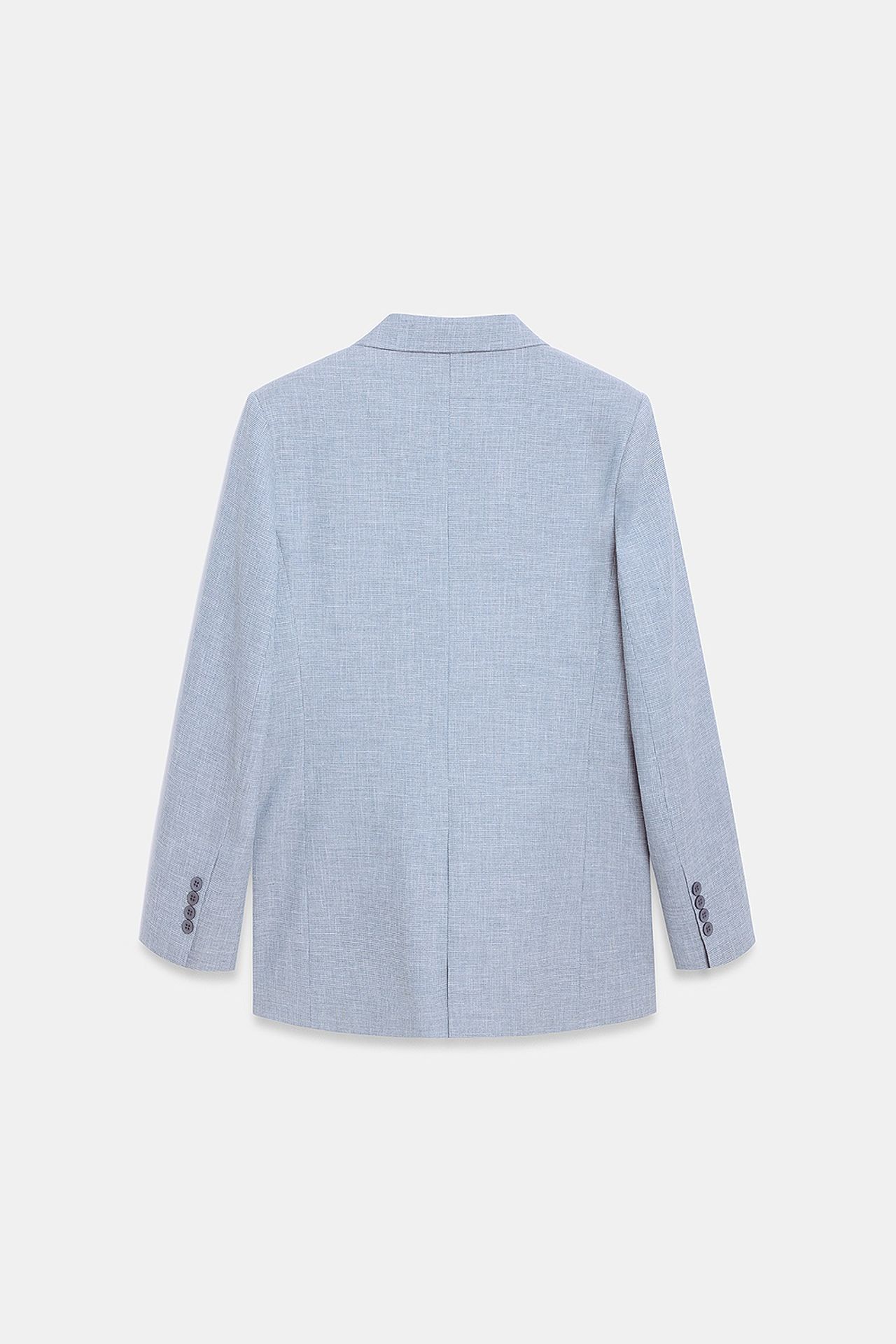 DILVIN Long Shawl Collar Crepe Blazer 6