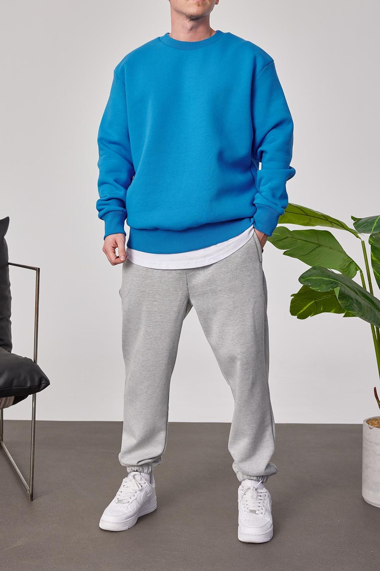 NOMARC Bisiklet Yaka Fitilli Sweatshirt 1