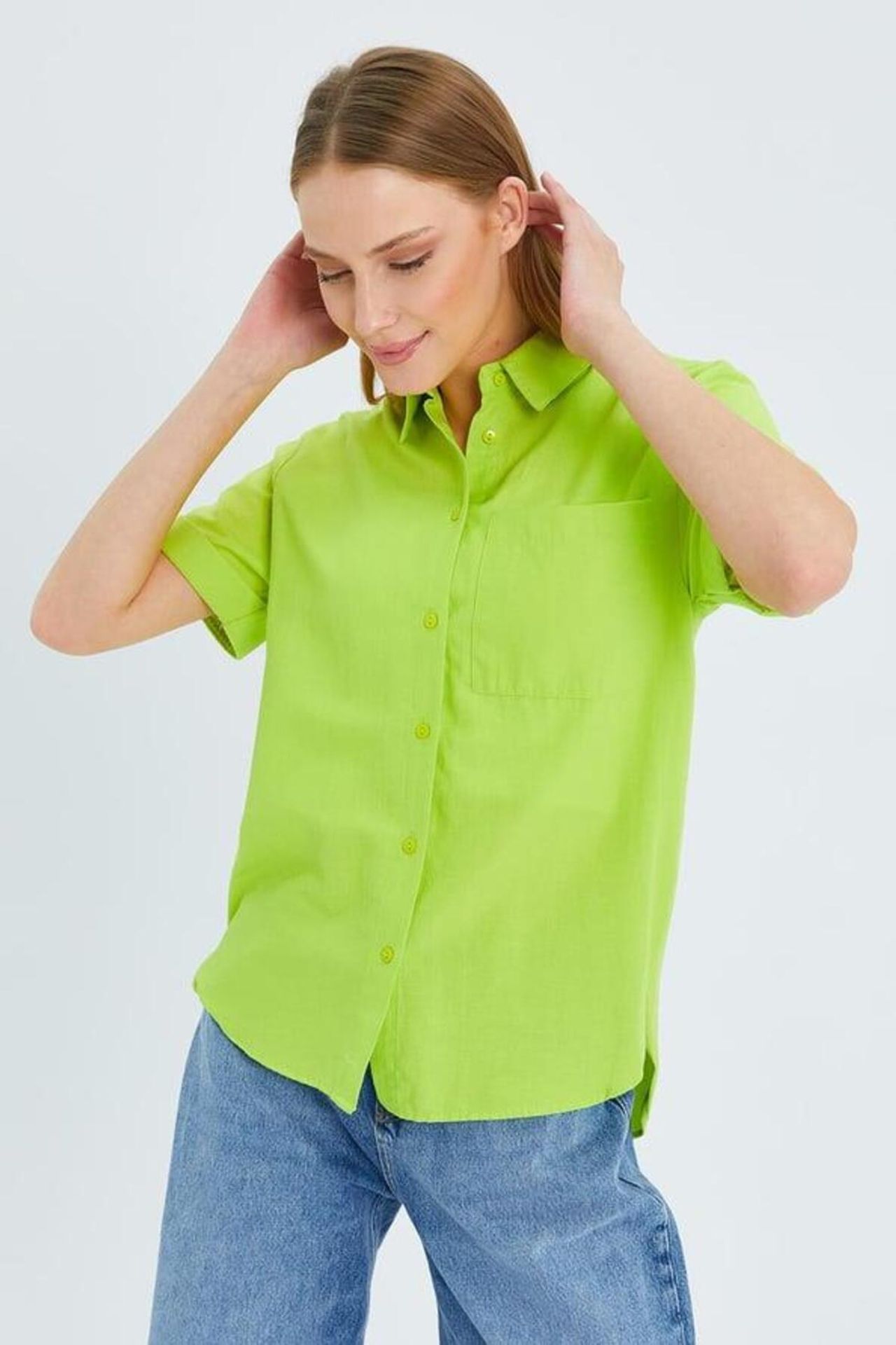 MIXRAY Short Sleeve Shirt with Pockets 6