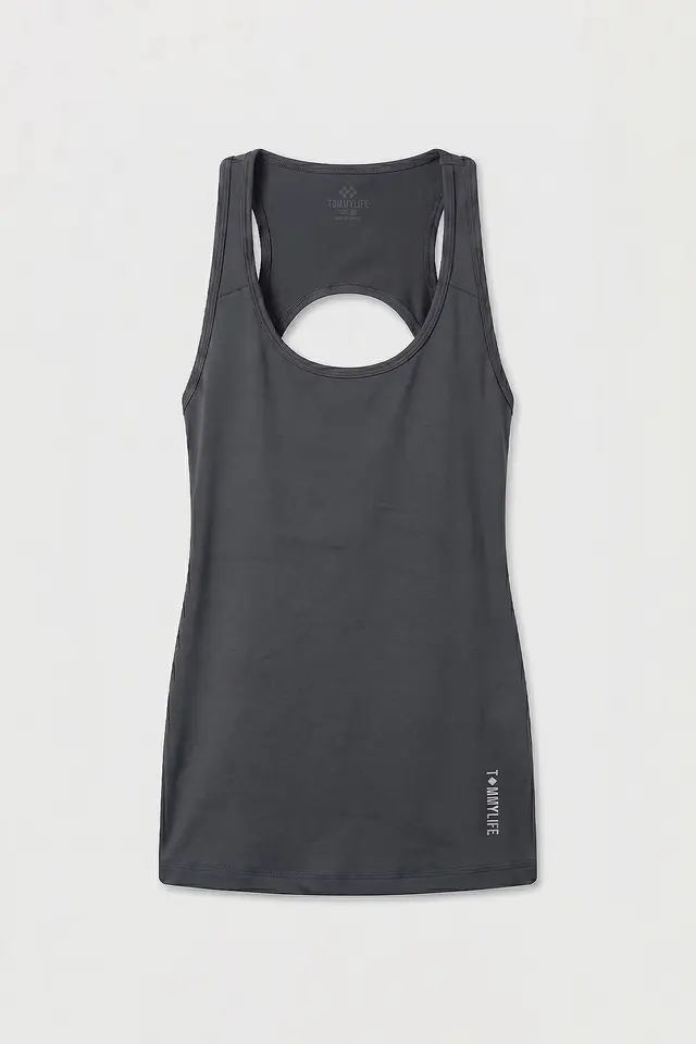 TOMMY Women's Cut Out Racerback Active Top