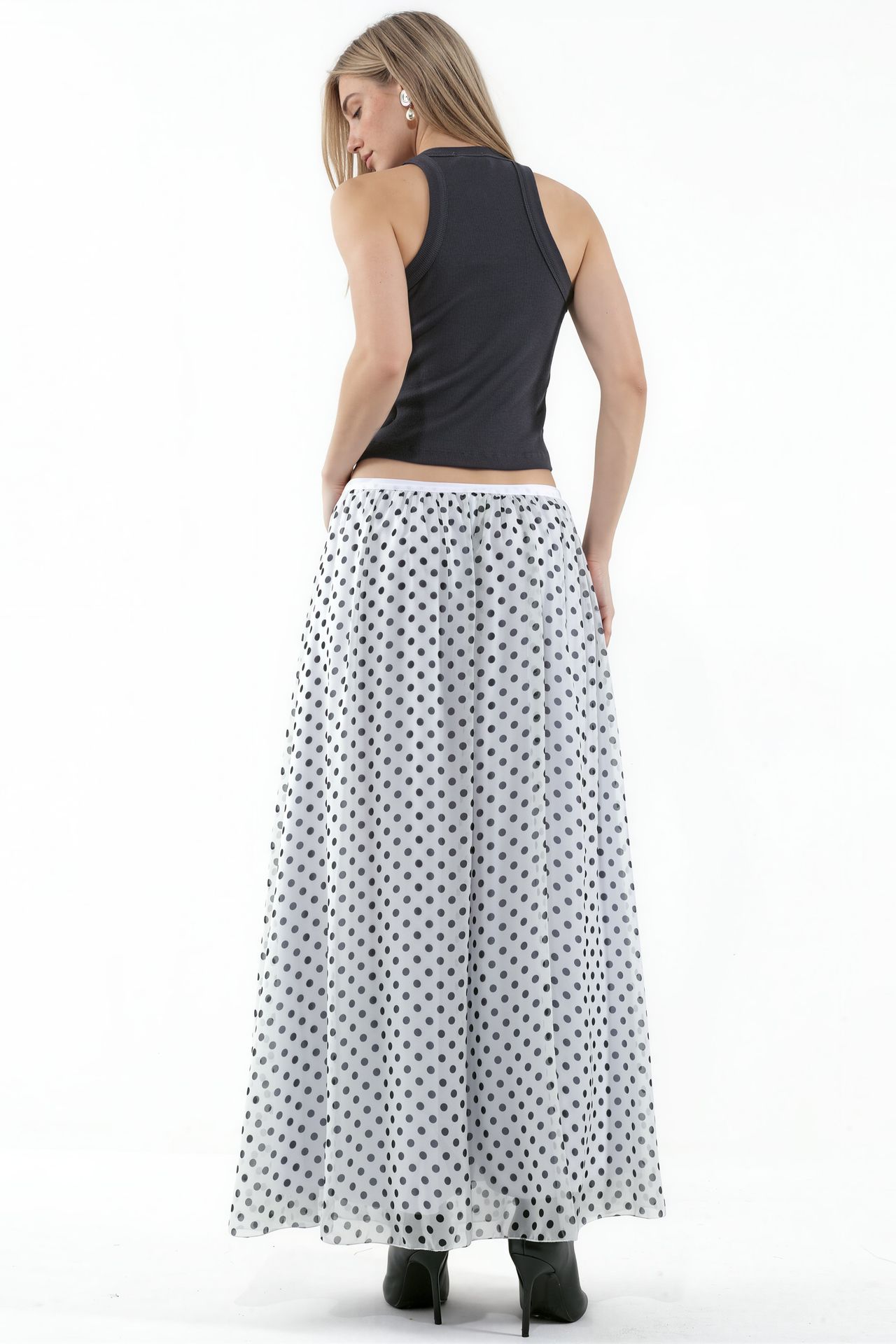 BDART High-Waist Polka Dot Maxi Skirt 3