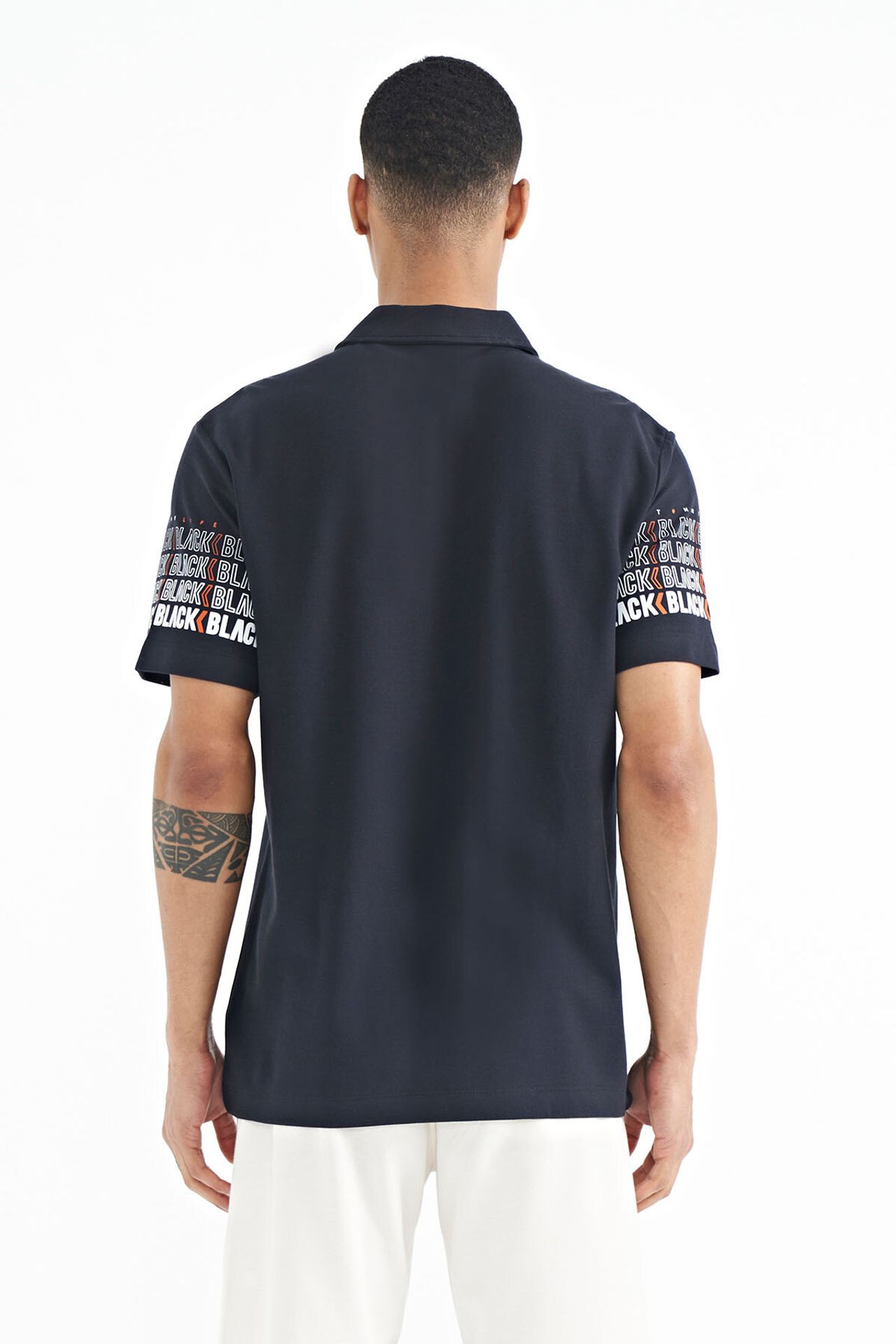 TOMMY Printed Polo Collar T-Shirt 6