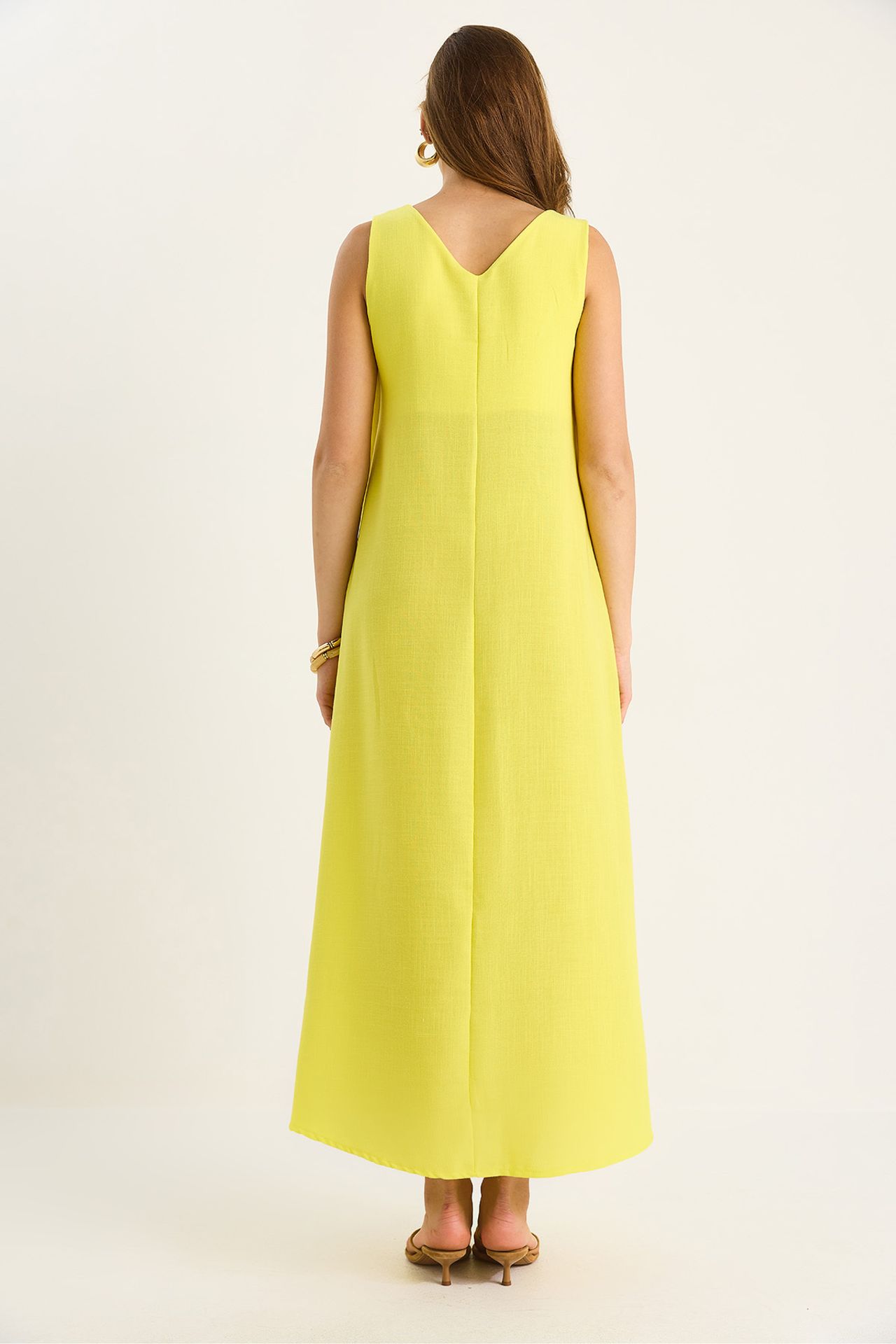 LUCCI V-Neck Maxi Dress