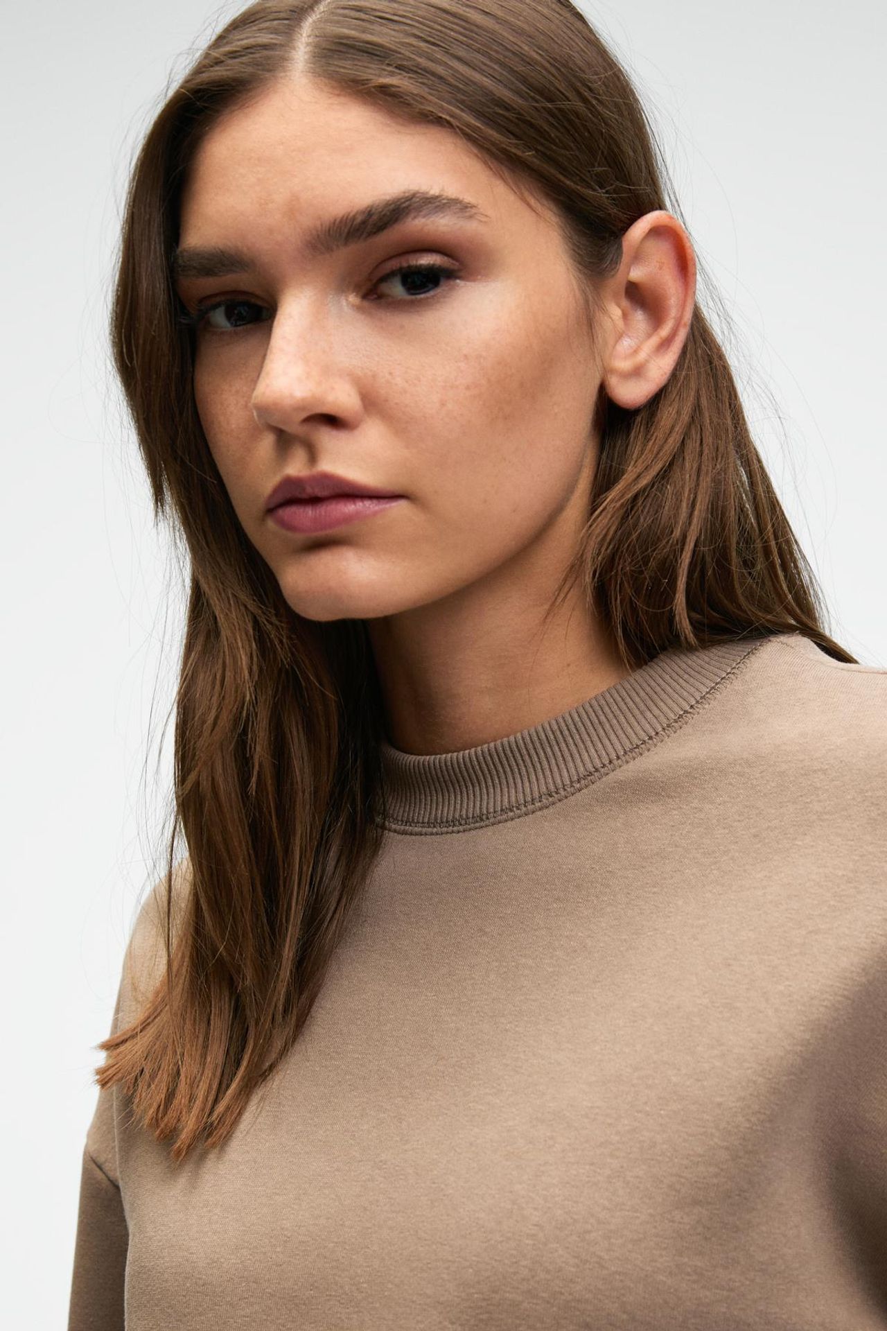 GRIMELANGE Crop Crew Neck Sweatshirt 3