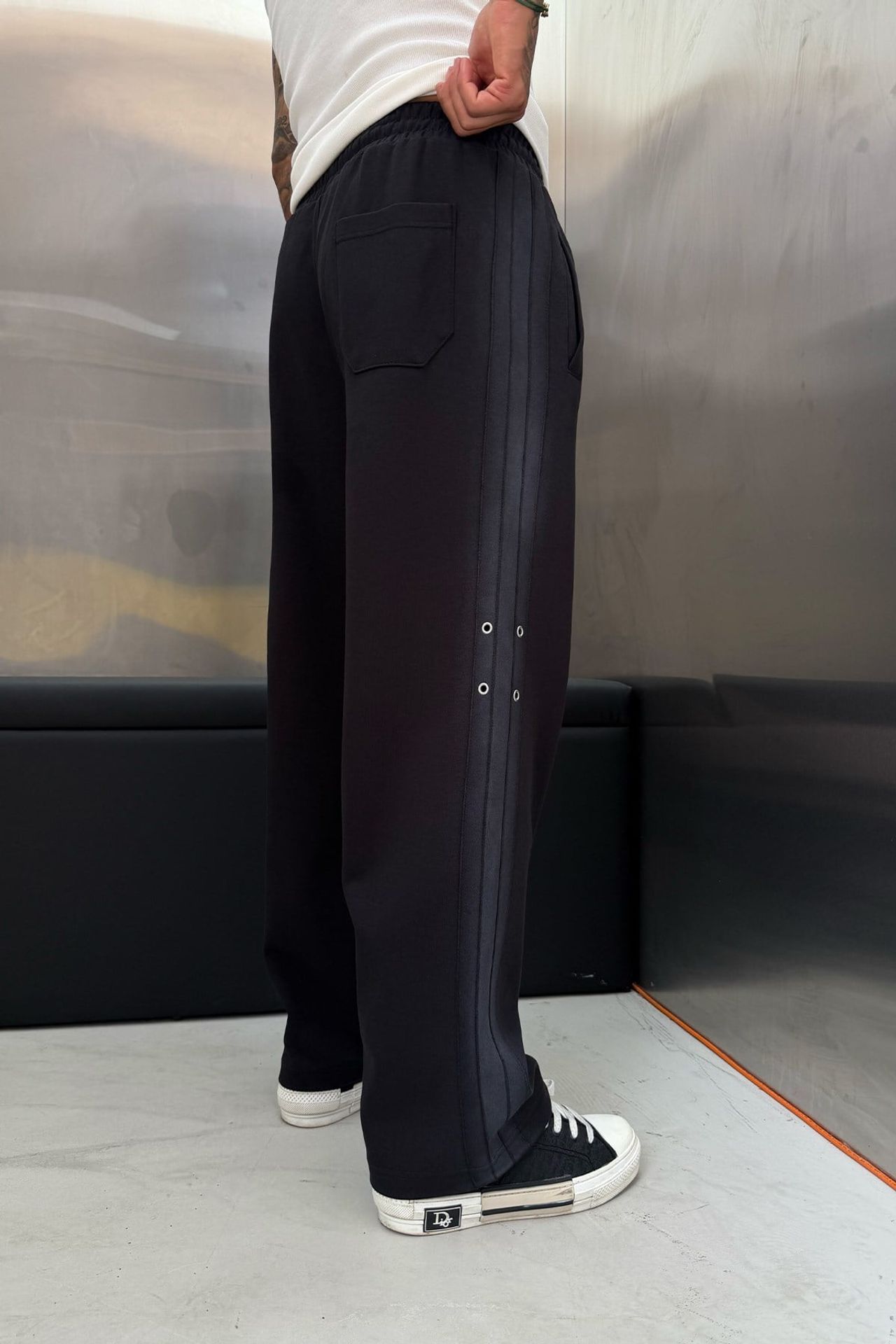 NOMARC Geniş Paça Elastik Belli Jogger Pantolon 3