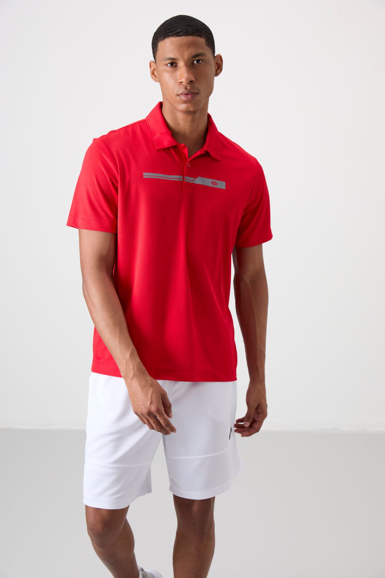 TOMMY Men's Polo Collar Button T-Shirt 4
