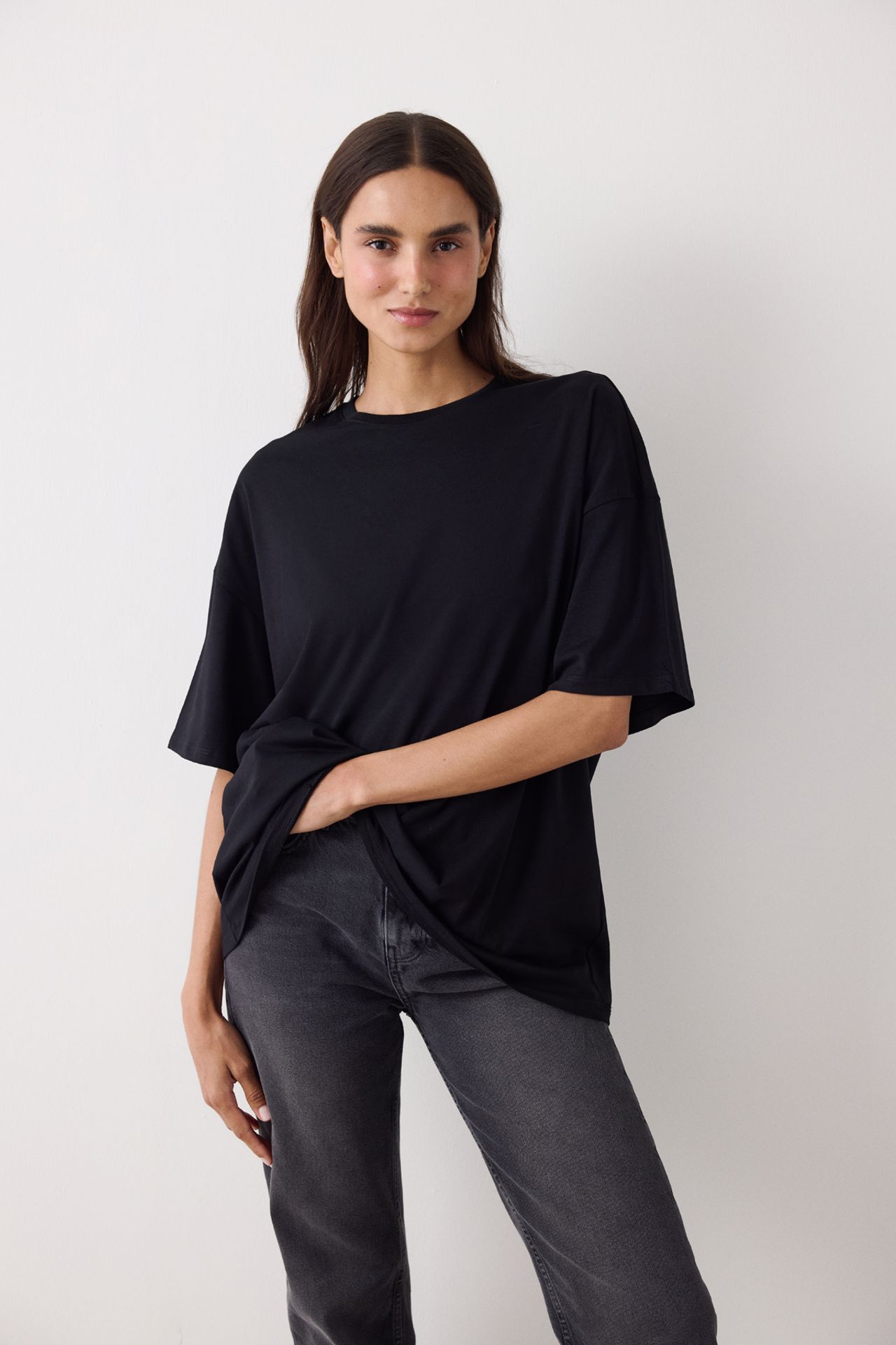 PENTI Basic Oversized Short Sleeve T-Shirt 2