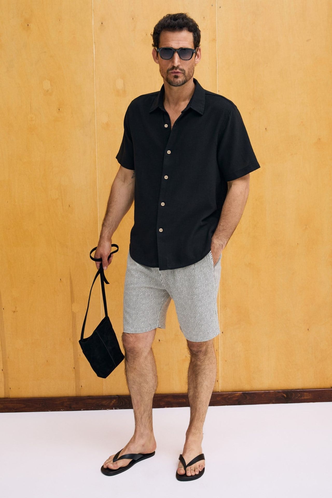 GRIMELANGE Short Sleeve Button Shirt 5