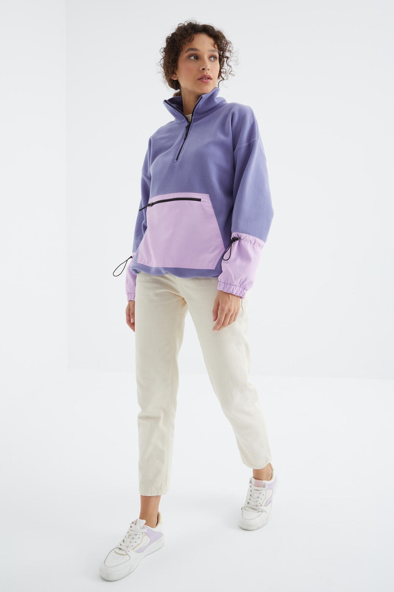 TOMMY Oversized Plush Half-Zip Sweatshirt 4
