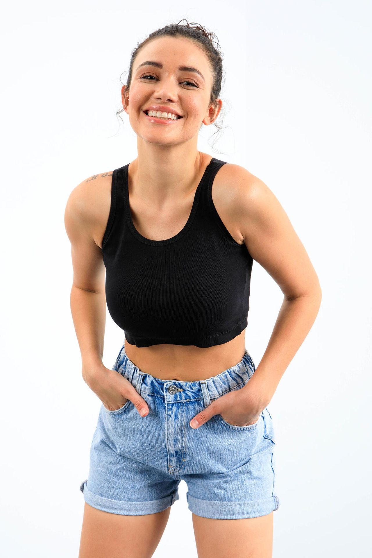 TOMMY Ribbed Sleeveless Crop Top 4