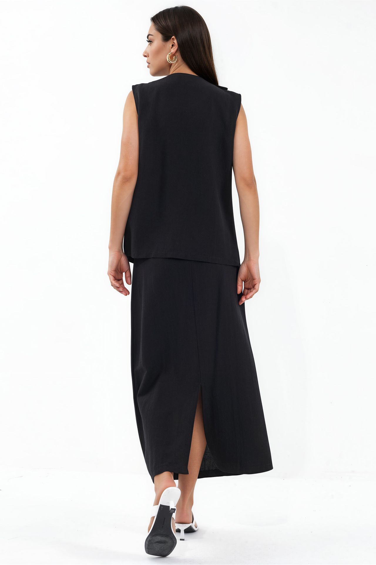 MSN Cotton Viscose Linen Two-Piece Coord 3