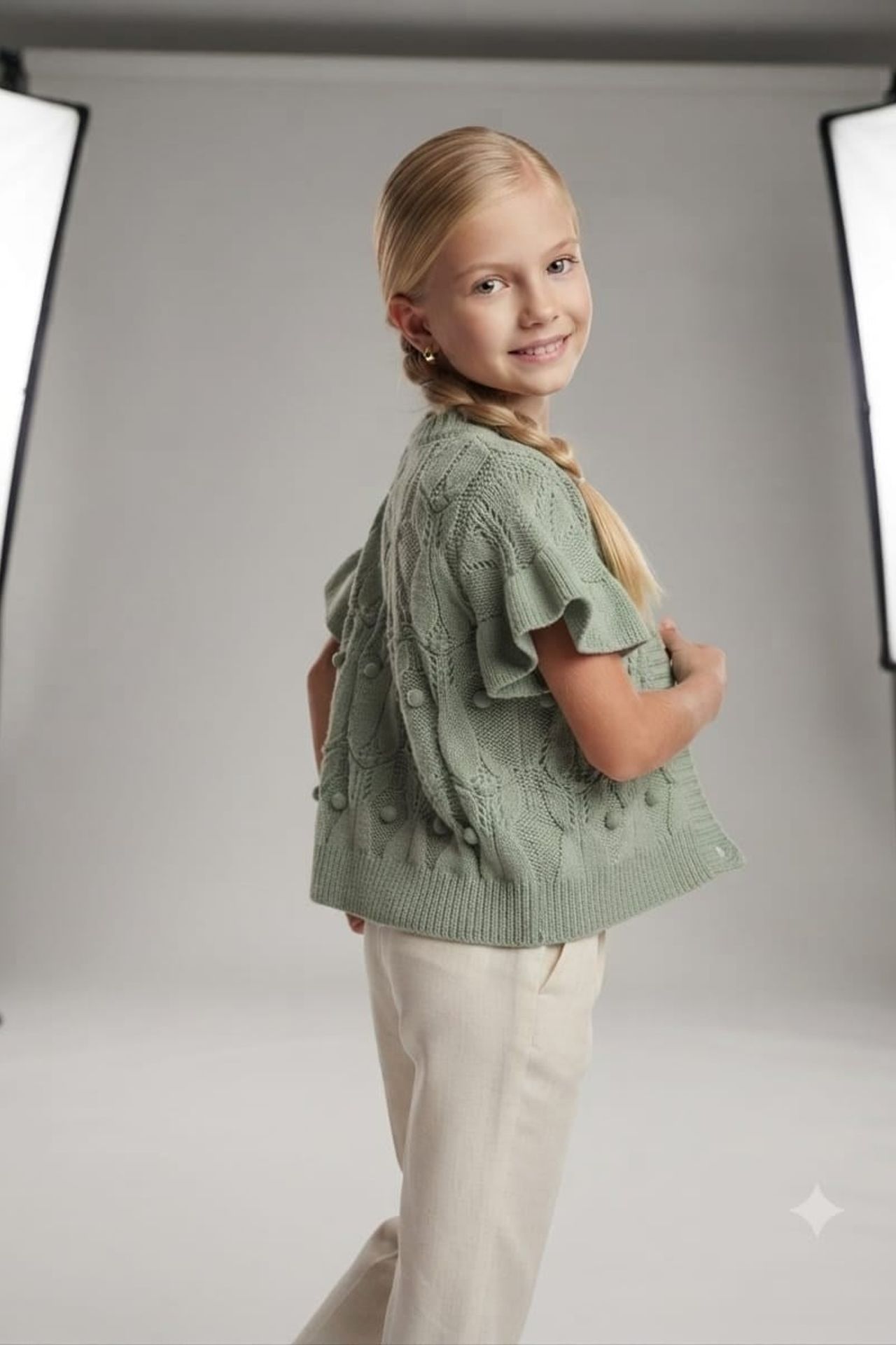 HİLAL AKINCI KİDS Youth Knit Pullover Top 2