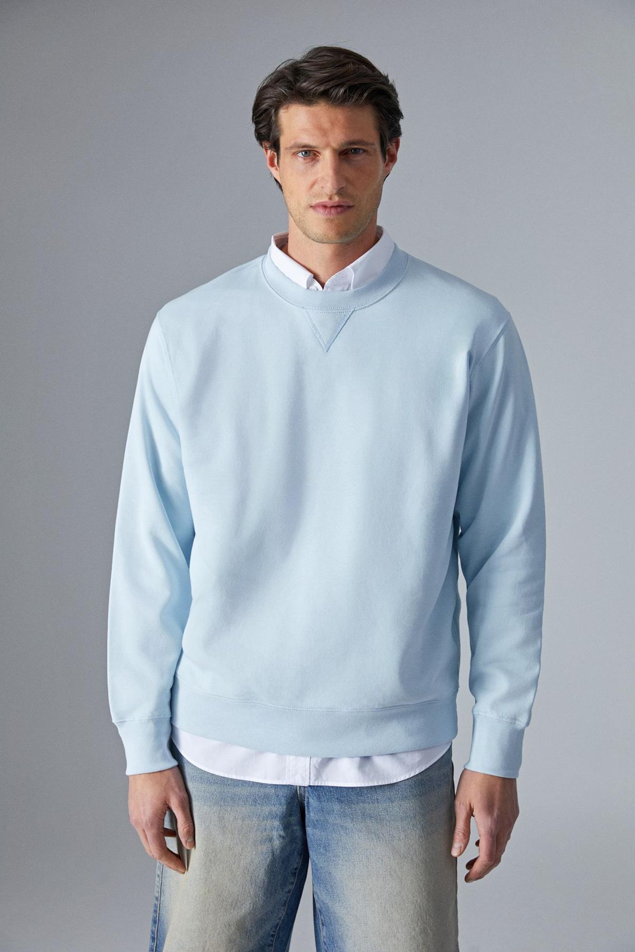 GRIMELANGE Rahat Bisiklet Yaka Sweatshirt 1