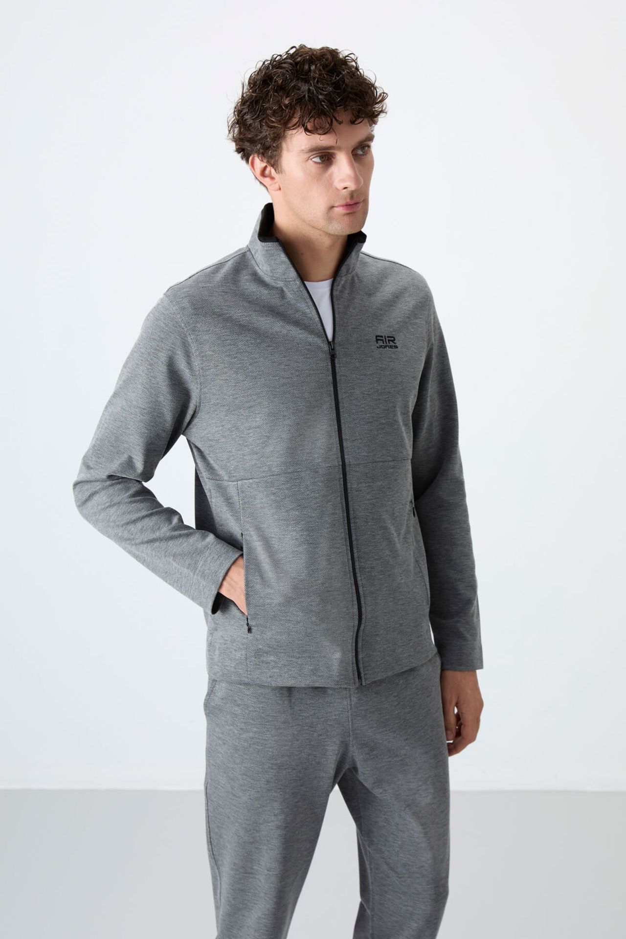 TOMMY Men's Zip-collar Sweatshirt And Pants Set 2