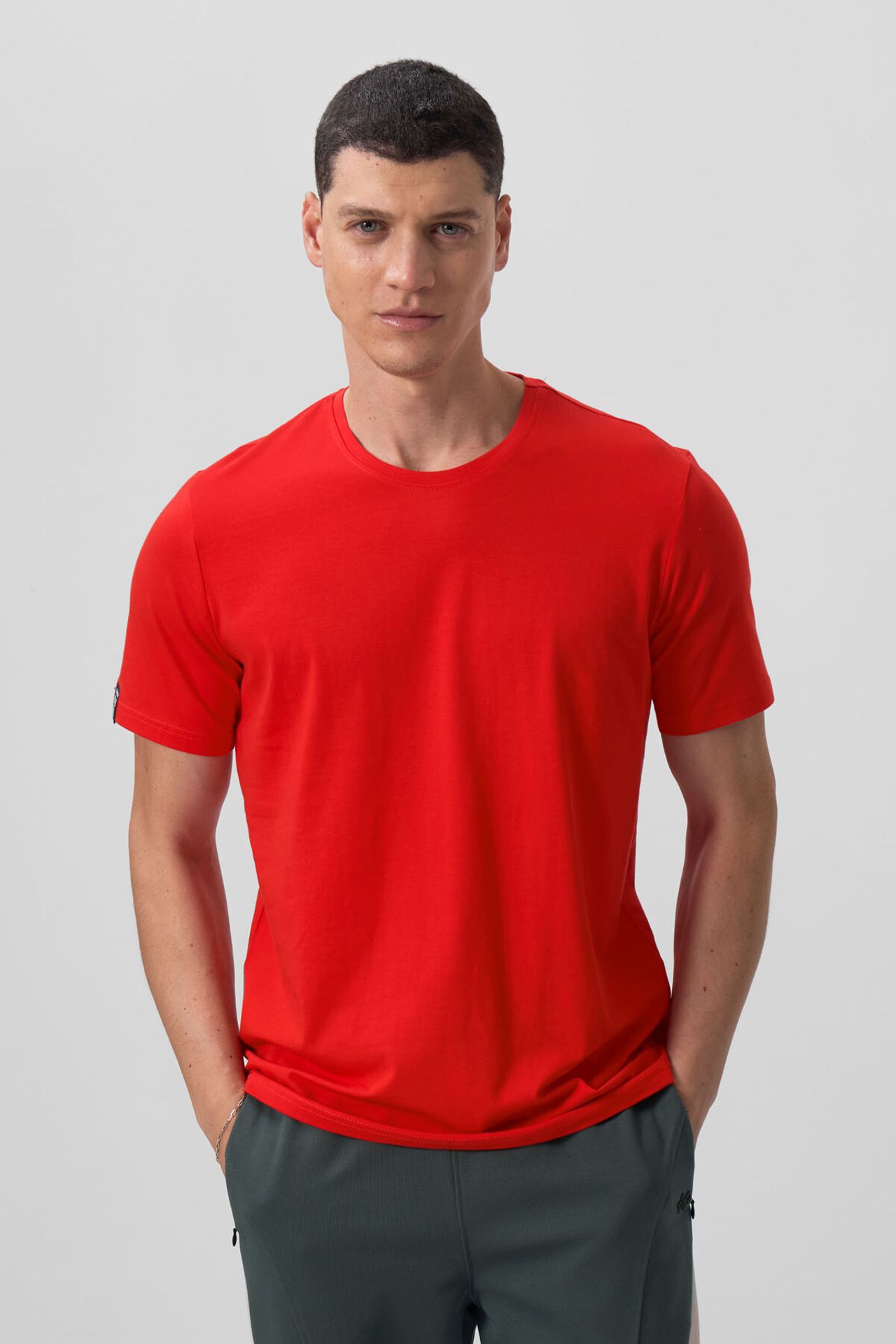 TOMMY Men's Cotton Elastane Crew Neck T-Shirt 5