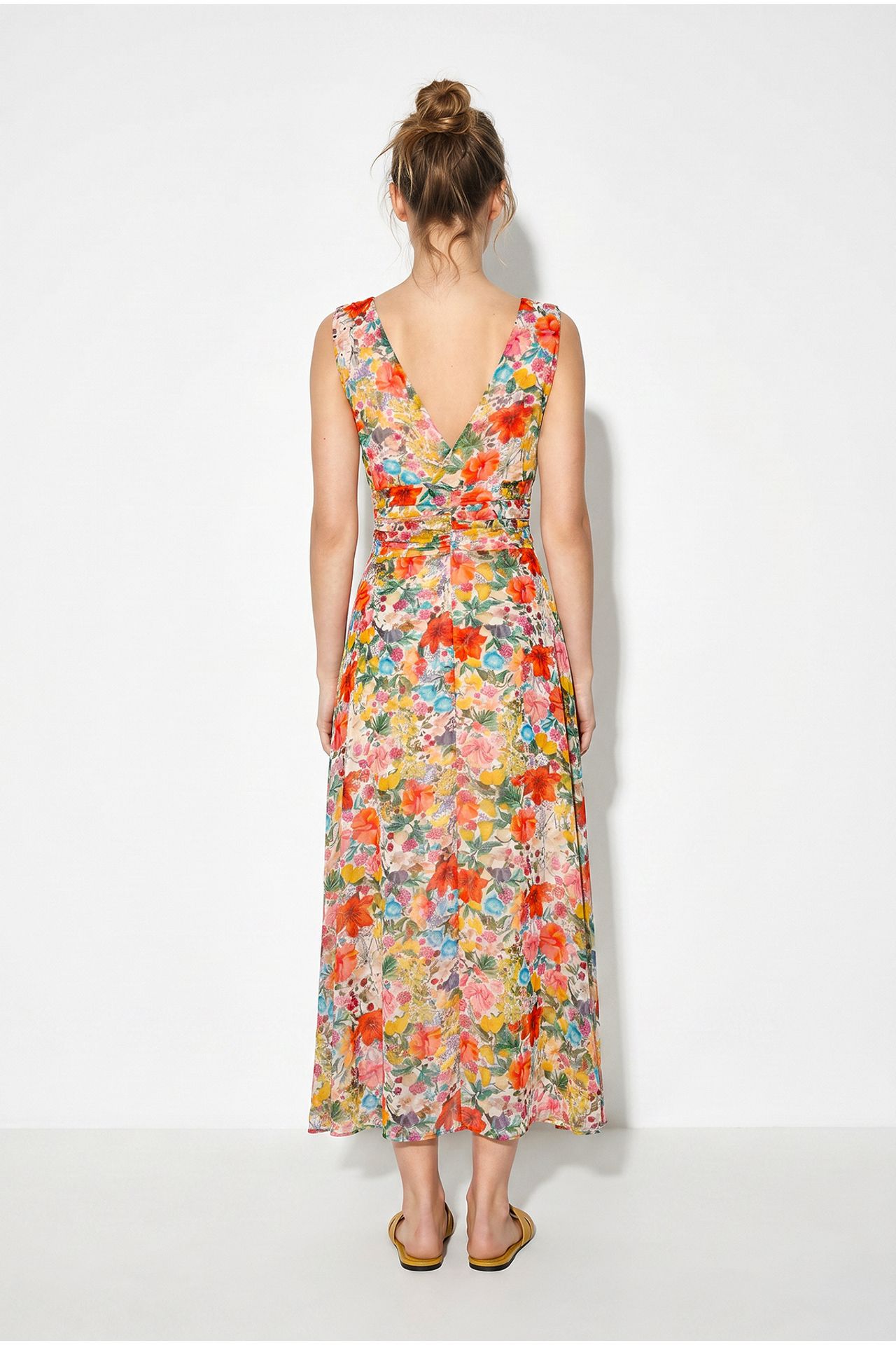 LUCCI Floral A-line Midi Dress 4
