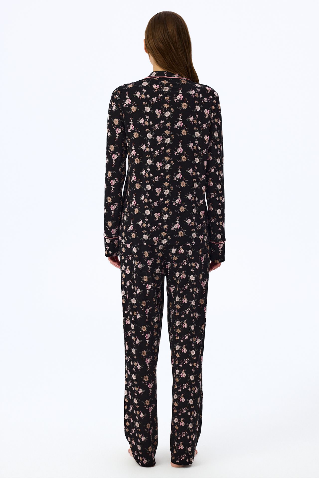 PENTI Floral Dream Long Sleeve Shirt Trousers Pajama Set 3