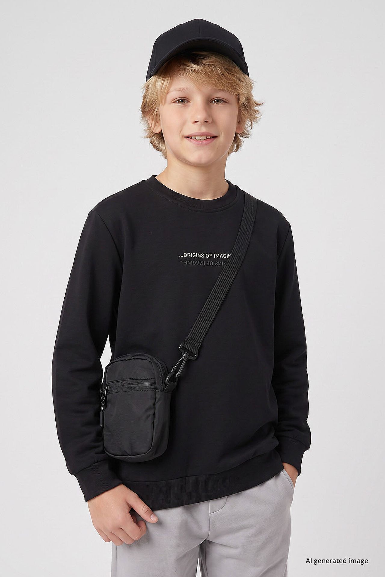 TOMMY Youth Crew Neck Sweatshirt 1