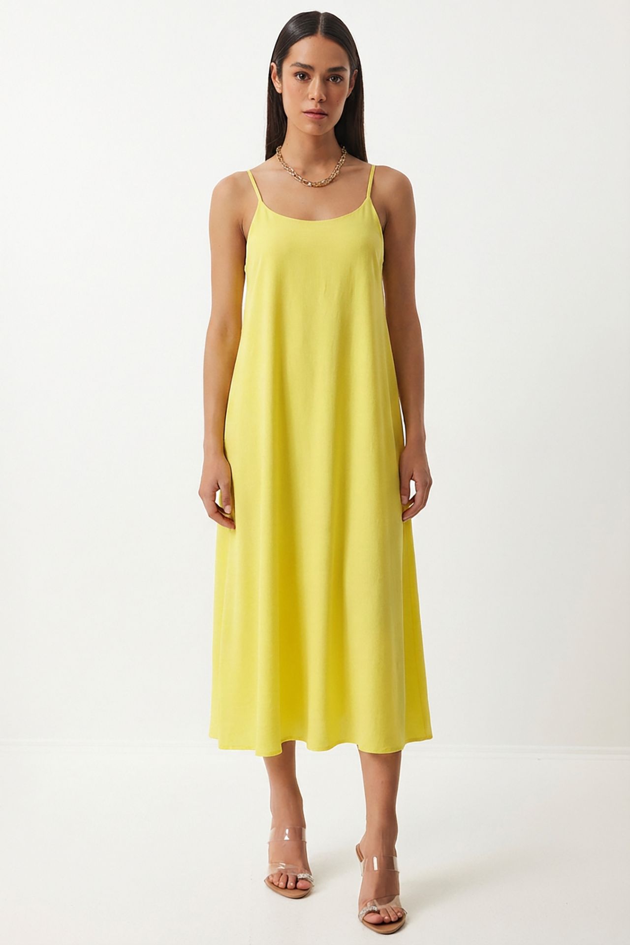 ISTANBUL Cotton Poplin Midi Slip Dress 3