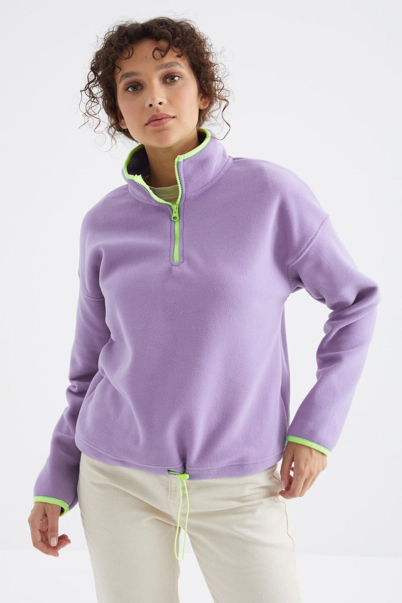 TOMMY Oversized Plush Half-zip Sweatshirt 5